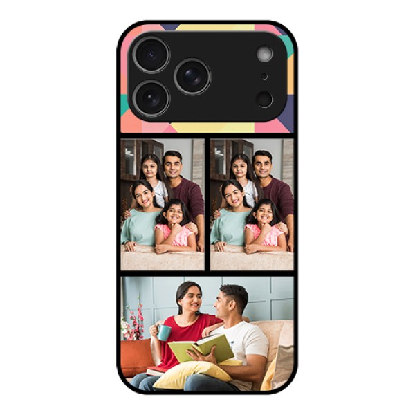 Apple iPhone 17 Pro Max Custom Glass Phone Case - Bulk Pic Upload Design Apple iPhone 17 Pro Max Custom Glass Phone Case - Bulk Pic Upload Design