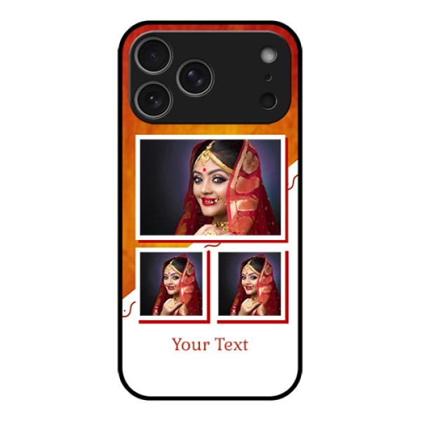 Apple iPhone 17 Pro Max Custom Glass Phone Case - Wedding Memories Design Apple iPhone 17 Pro Max Custom Glass Phone Case - Wedding Memories Design
