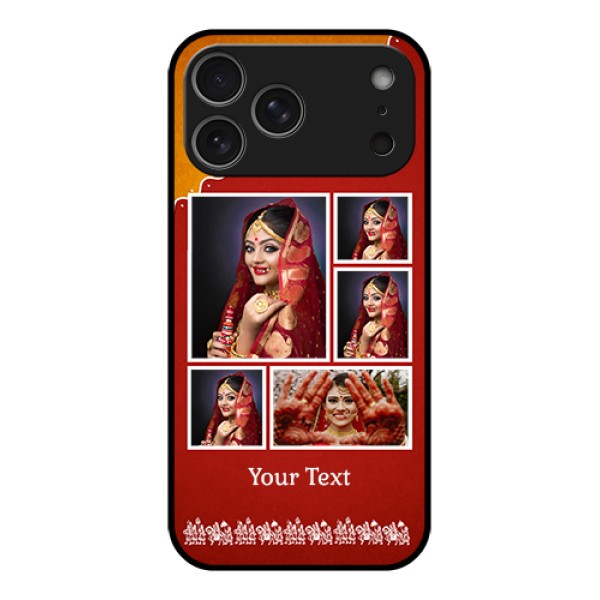 Apple iPhone 17 Pro Max Custom Glass Phone Case - Wedding Pic Upload Design Apple iPhone 17 Pro Max Custom Glass Phone Case - Wedding Pic Upload Design