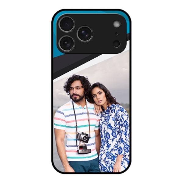 Apple iPhone 17 Pro Max Custom Glass Phone Case - Simple Pattern Photo Upload Design Apple iPhone 17 Pro Max Custom Glass Phone Case - Simple Pattern Photo Upload Design