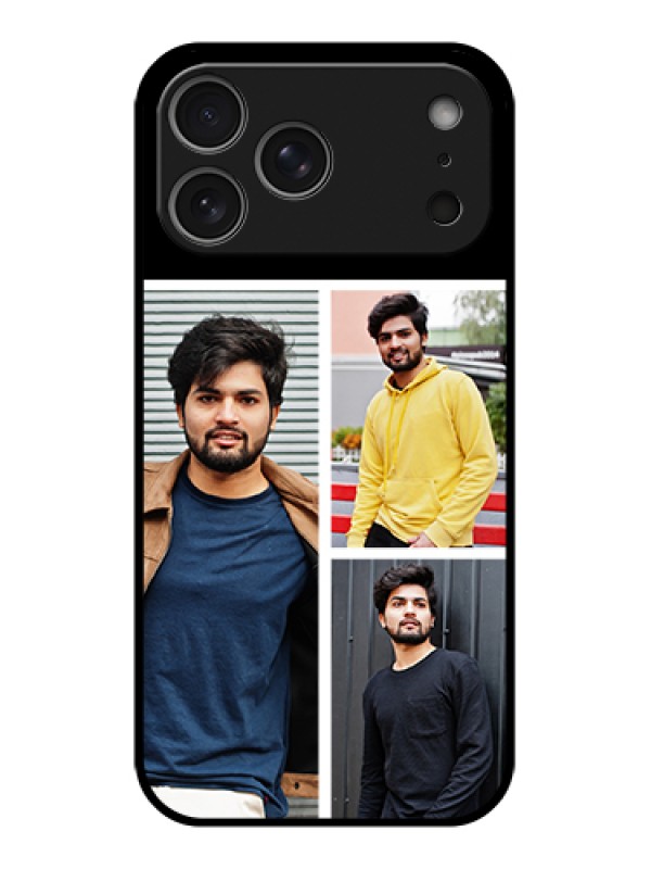 Custom Apple iPhone 17 Pro Max Custom Glass Phone Case - Upload Multiple Picture Design