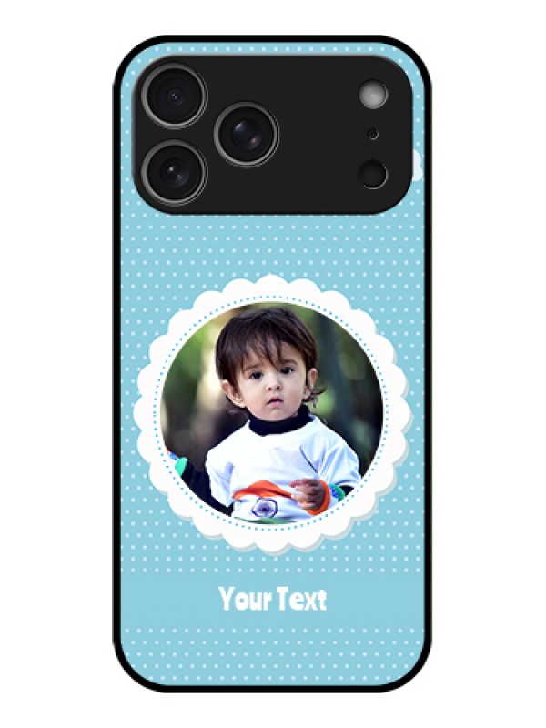 Custom Apple iPhone 17 Pro Max Custom Glass Phone Case - Violet Pattern Design