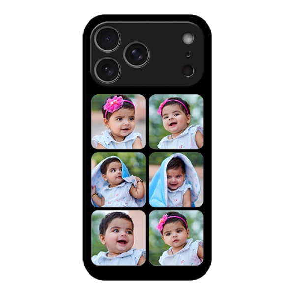 Apple iPhone 17 Pro Max Custom Glass Phone Case - Multiple Pictures Design