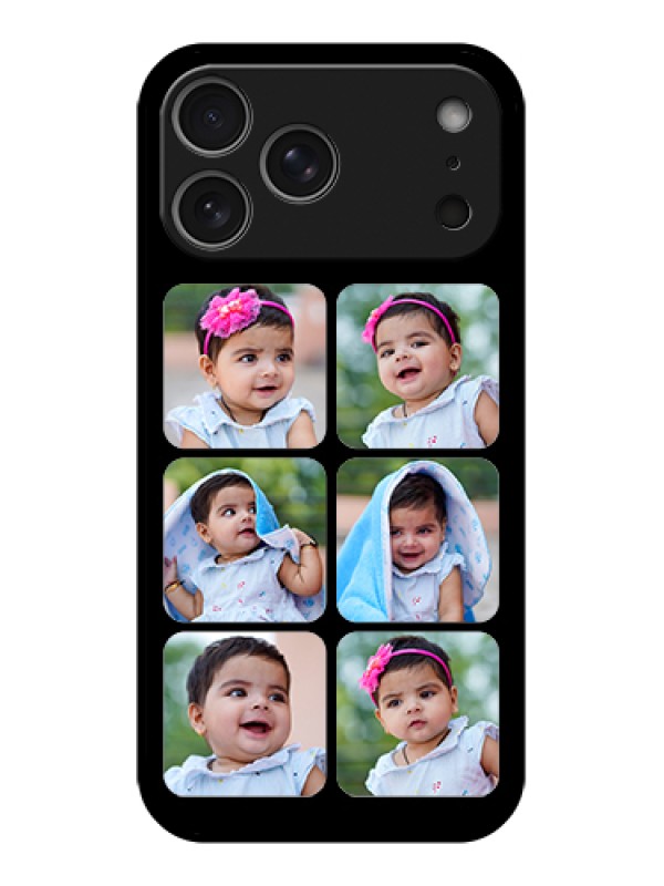 Custom Apple iPhone 17 Pro Max Custom Glass Phone Case - Multiple Pictures Design