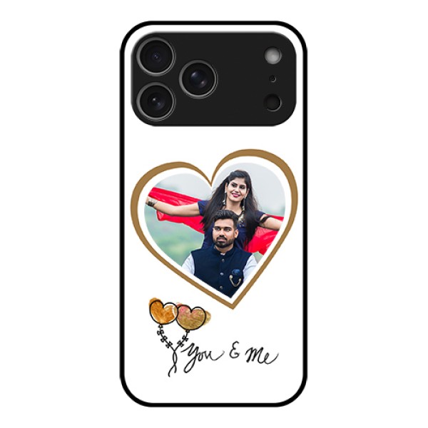 Apple iPhone 17 Pro Max Custom Glass Phone Case - You & Me Design