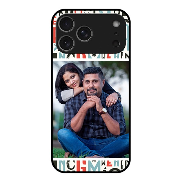 Apple iPhone 17 Pro Max Custom Glass Phone Case - Alphabet Design