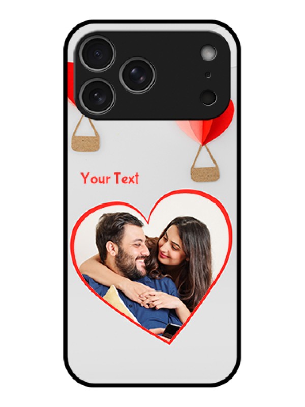 Custom Apple iPhone 17 Pro Max Custom Glass Phone Case - Parachute Love Design