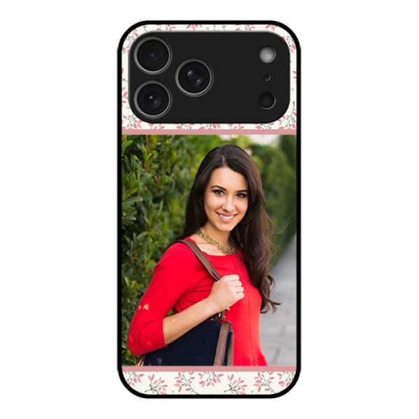 Apple iPhone 17 Pro Max Custom Glass Phone Case - Stunning Floral Design