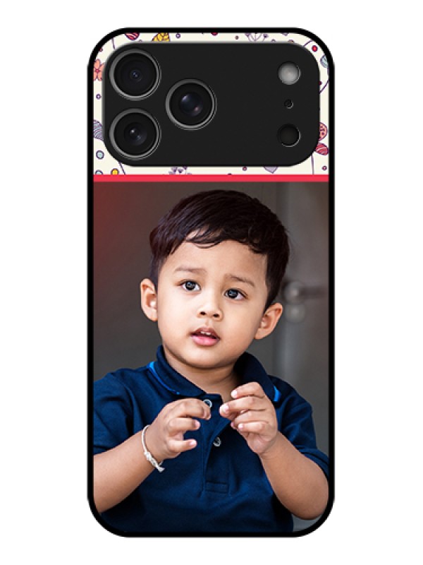 Custom Apple iPhone 17 Pro Max Custom Glass Phone Case - Premium Floral Design