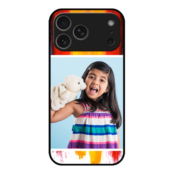 Apple iPhone 17 Pro Max Custom Glass Phone Case - Multi Color Design Apple iPhone 17 Pro Max Custom Glass Phone Case - Multi Color Design