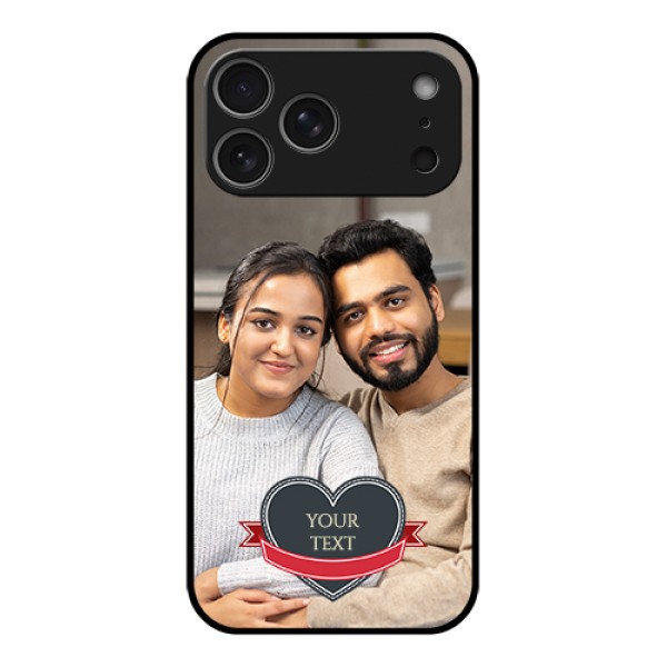 Apple iPhone 17 Pro Max Custom Glass Phone Case - Just Married Couple Design