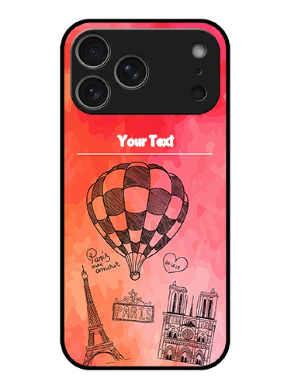 Custom Apple iPhone 17 Pro Max Custom Glass Phone Case - Paris Theme Design