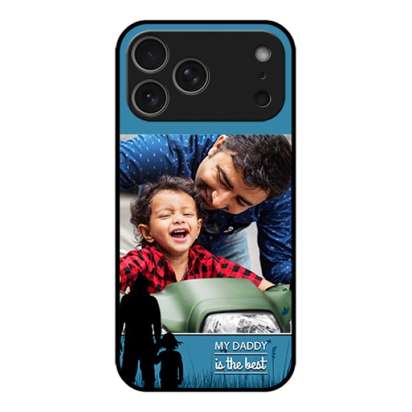 Apple iPhone 17 Pro Max Custom Glass Phone Case - Best Dad Design