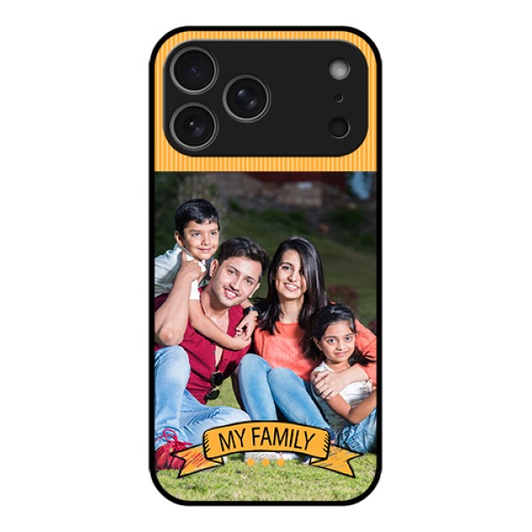 Apple iPhone 17 Pro Max Custom Glass Phone Case - My Family Design