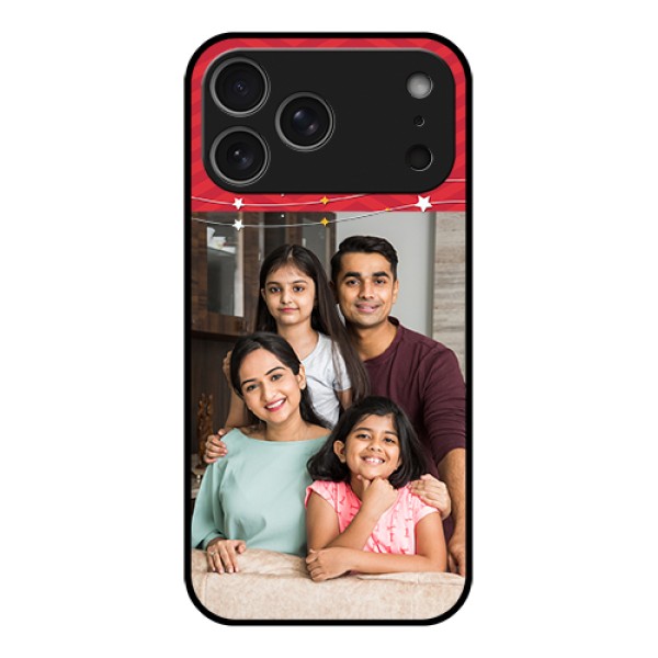 Apple iPhone 17 Pro Max Custom Glass Phone Case - Happy Family Design Apple iPhone 17 Pro Max Custom Glass Phone Case - Happy Family Design