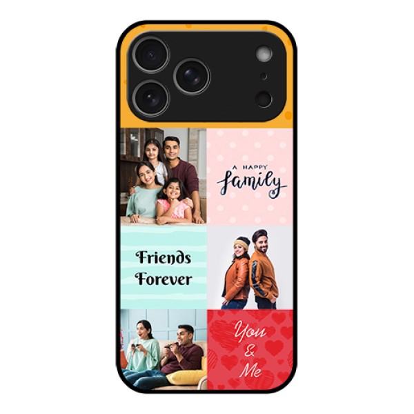 Apple iPhone 17 Pro Max Custom Glass Phone Case - Images With Quotes Design Apple iPhone 17 Pro Max Custom Glass Phone Case - Images With Quotes Design