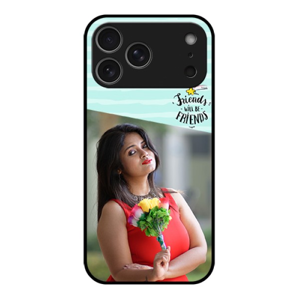 Apple iPhone 17 Pro Max Custom Glass Phone Case - Friends Picture Icon Design Apple iPhone 17 Pro Max Custom Glass Phone Case - Friends Picture Icon Design