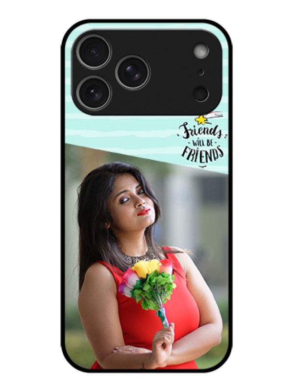 Custom Apple iPhone 17 Pro Max Custom Glass Phone Case - Friends Picture Icon Design