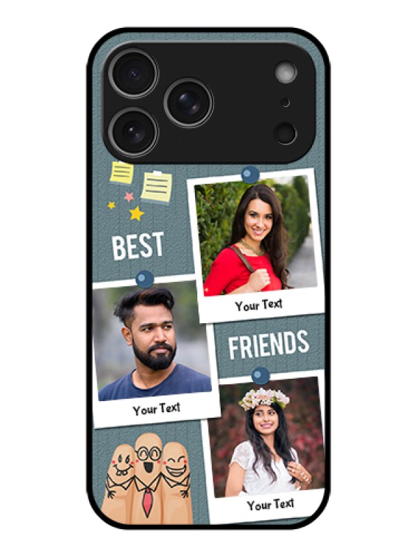 Custom Apple iPhone 17 Pro Max Custom Glass Phone Case - Sticky Frames And Friendship Design