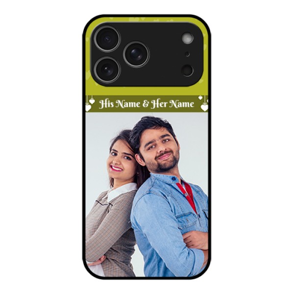 Apple iPhone 17 Pro Max Custom Glass Phone Case - You & Me Heart Design