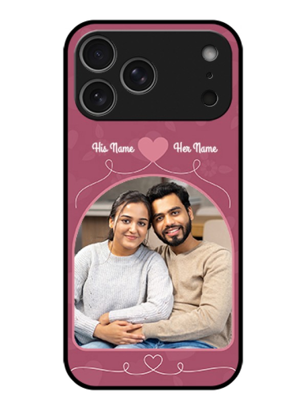 Custom Apple iPhone 17 Pro Max Custom Glass Phone Case - Love Floral Design