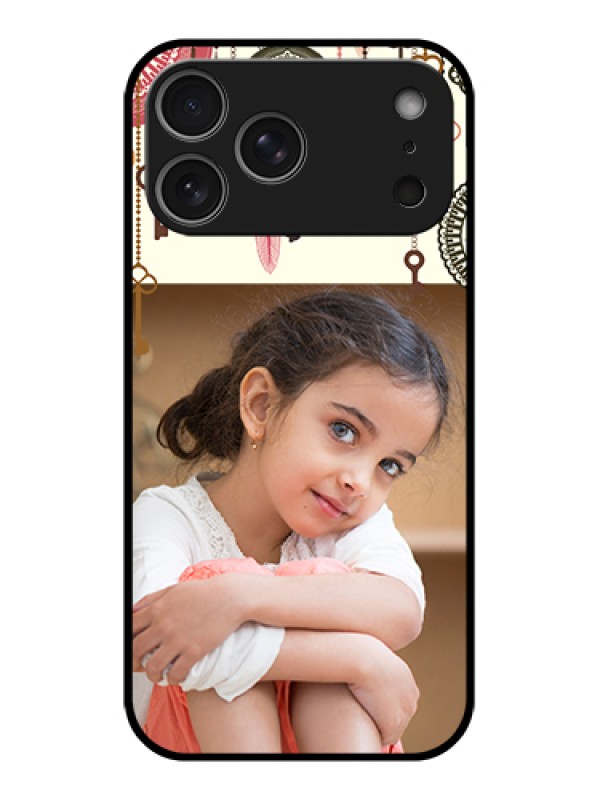 Custom Apple iPhone 17 Pro Max Custom Glass Phone Case - Boho Style Design