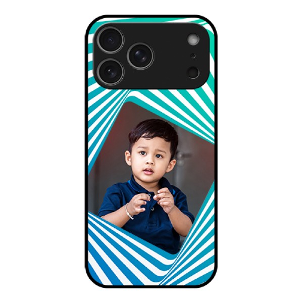 Apple iPhone 17 Pro Max Custom Glass Phone Case - Abstract Spiral Design