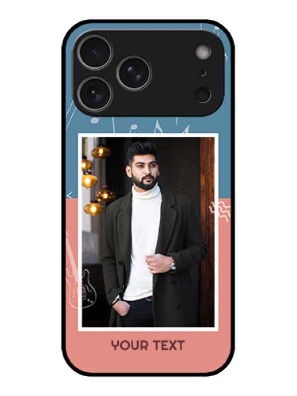 Custom Apple iPhone 17 Pro Max Custom Glass Phone Case - With Color Musical Note Design