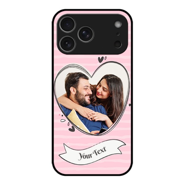 Apple iPhone 17 Pro Max Custom Glass Phone Case - Vintage Heart Design Apple iPhone 17 Pro Max Custom Glass Phone Case - Vintage Heart Design
