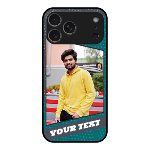 Apple iPhone 17 Pro Max Custom Glass Phone Case - Background Pattern Design With Quote Apple iPhone 17 Pro Max Custom Glass Phone Case - Background Pattern Design With Quote