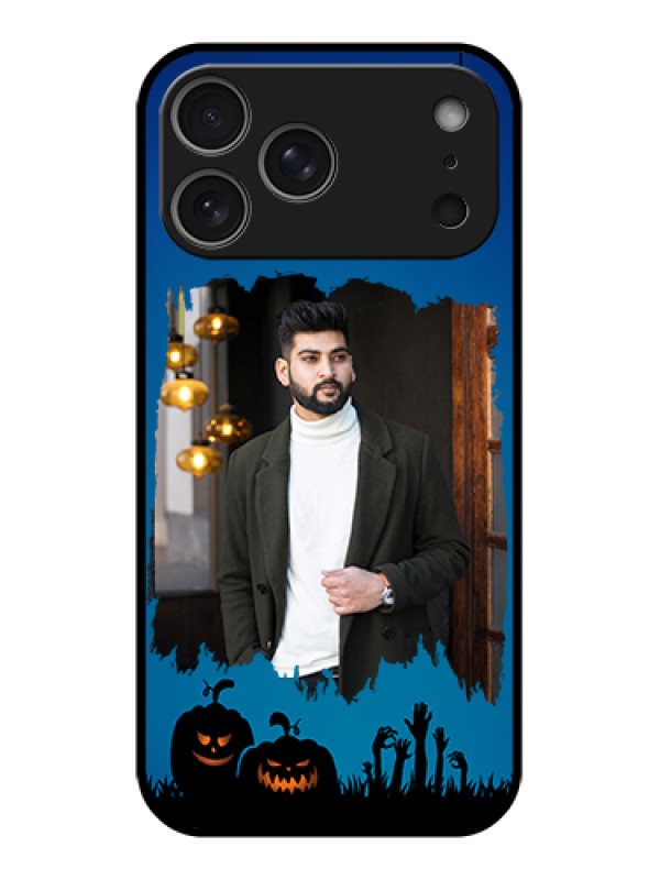 Custom Apple iPhone 17 Pro Max Custom Glass Phone Case - With Pro Halloween Design
