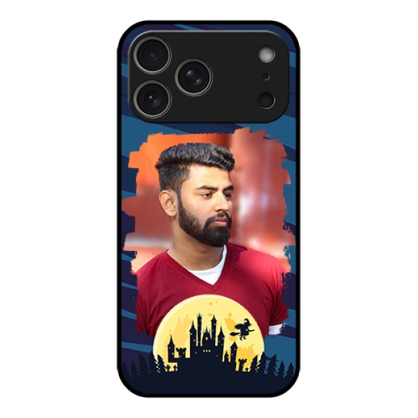 Apple iPhone 17 Pro Max Custom Glass Phone Case - Halloween Witch Design Apple iPhone 17 Pro Max Custom Glass Phone Case - Halloween Witch Design