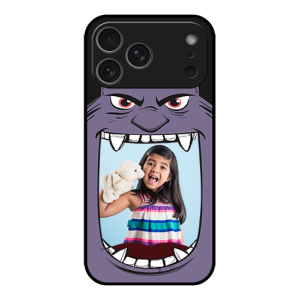 Apple iPhone 17 Pro Max Custom Glass Phone Case - Angry Monster Design