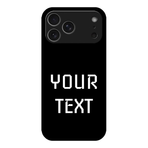 Apple iPhone 17 Pro Max Custom Glass Phone Case - Your Name Design Apple iPhone 17 Pro Max Custom Glass Phone Case - Your Name Design