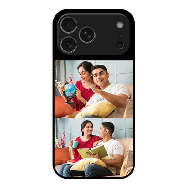 Apple iPhone 17 Pro Max Custom Glass Phone Case - 2 Images Design