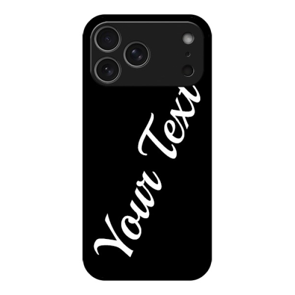 Apple iPhone 17 Pro Max Custom Glass Phone Case - With Your Name Design Apple iPhone 17 Pro Max Custom Glass Phone Case - With Your Name Design
