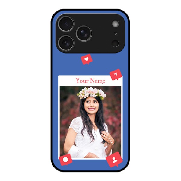 Apple iPhone 17 Pro Max Custom Glass Phone Case - Like Share And Comment Design Apple iPhone 17 Pro Max Custom Glass Phone Case - Like Share And Comment Design