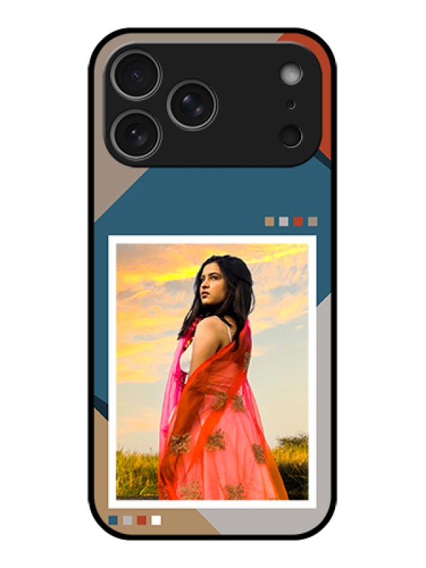 Custom Apple iPhone 17 Pro Max Custom Glass Phone Case - Retro Color Pallet Design