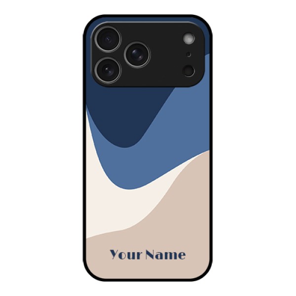 Apple iPhone 17 Pro Max Custom Glass Phone Case - Abstract Drip Art Design Apple iPhone 17 Pro Max Custom Glass Phone Case - Abstract Drip Art Design