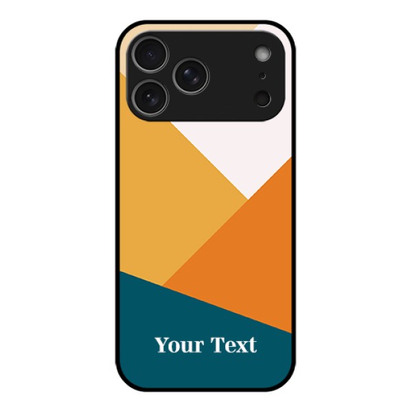Apple iPhone 17 Pro Max Custom Glass Phone Case - Stacked Multi - Colour Design Apple iPhone 17 Pro Max Custom Glass Phone Case - Stacked Multi - Colour Design