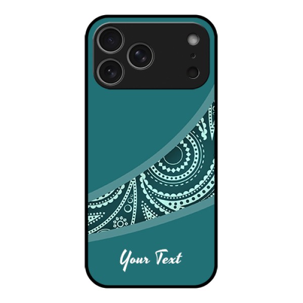 Apple iPhone 17 Pro Max Custom Glass Phone Case - Semi Visible Floral Design
