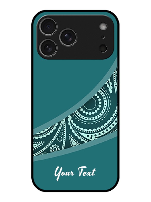 Custom Apple iPhone 17 Pro Max Custom Glass Phone Case - Semi Visible Floral Design