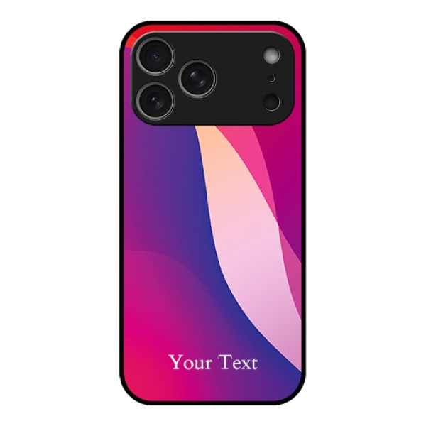 Apple iPhone 17 Pro Max Custom Glass Phone Case - Digital Abstract Overlap Design Apple iPhone 17 Pro Max Custom Glass Phone Case - Digital Abstract Overlap Design