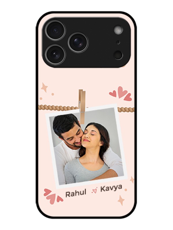 Custom Apple iPhone 17 Pro Max Custom Glass Phone Case - Forever And Ever Love Design