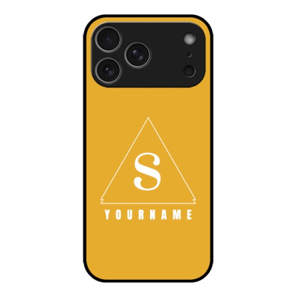 Apple iPhone 17 Pro Max Custom Glass Phone Case - Simple Triangle Design