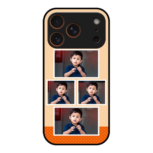 Apple iPhone 17 Pro Custom Glass Phone Case - Bulk Photos Upload Design
