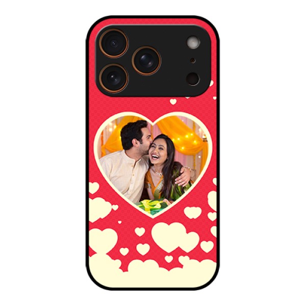 Apple iPhone 17 Pro Custom Glass Phone Case - Love Symbols Phone Cover Design