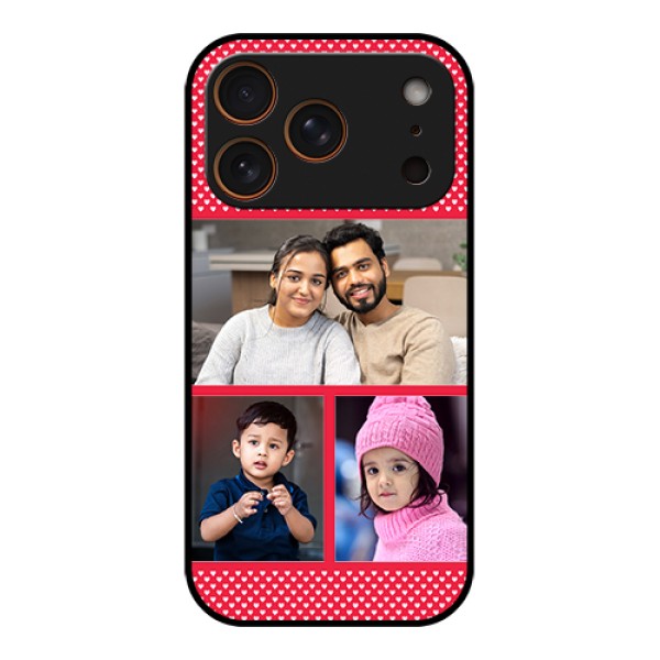 Apple iPhone 17 Pro Custom Glass Phone Case - Bulk Photo Upload Design Apple iPhone 17 Pro Custom Glass Phone Case - Bulk Photo Upload Design