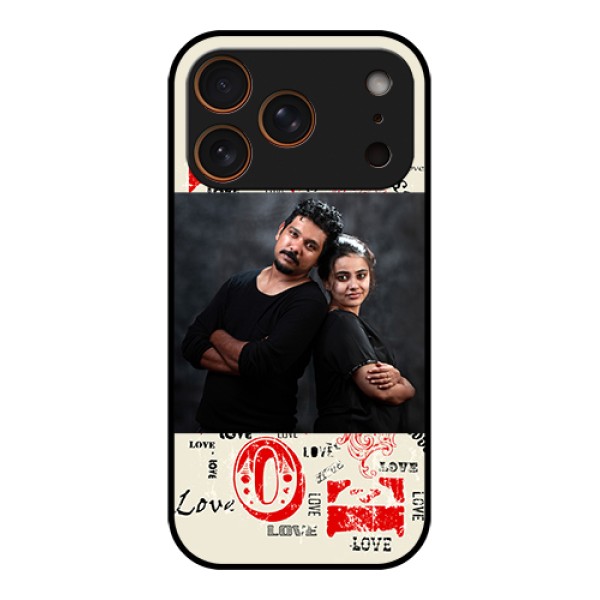 Apple iPhone 17 Pro Custom Glass Phone Case - Trendy Love Design Case