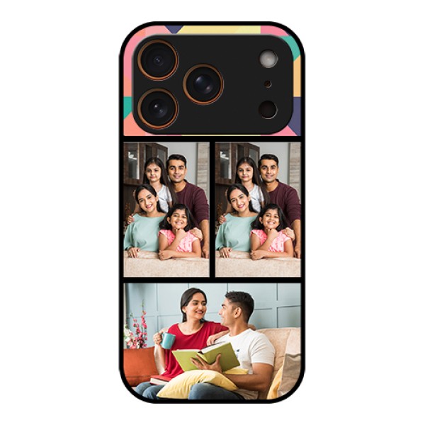 Apple iPhone 17 Pro Custom Glass Phone Case - Bulk Pic Upload Design Apple iPhone 17 Pro Custom Glass Phone Case - Bulk Pic Upload Design
